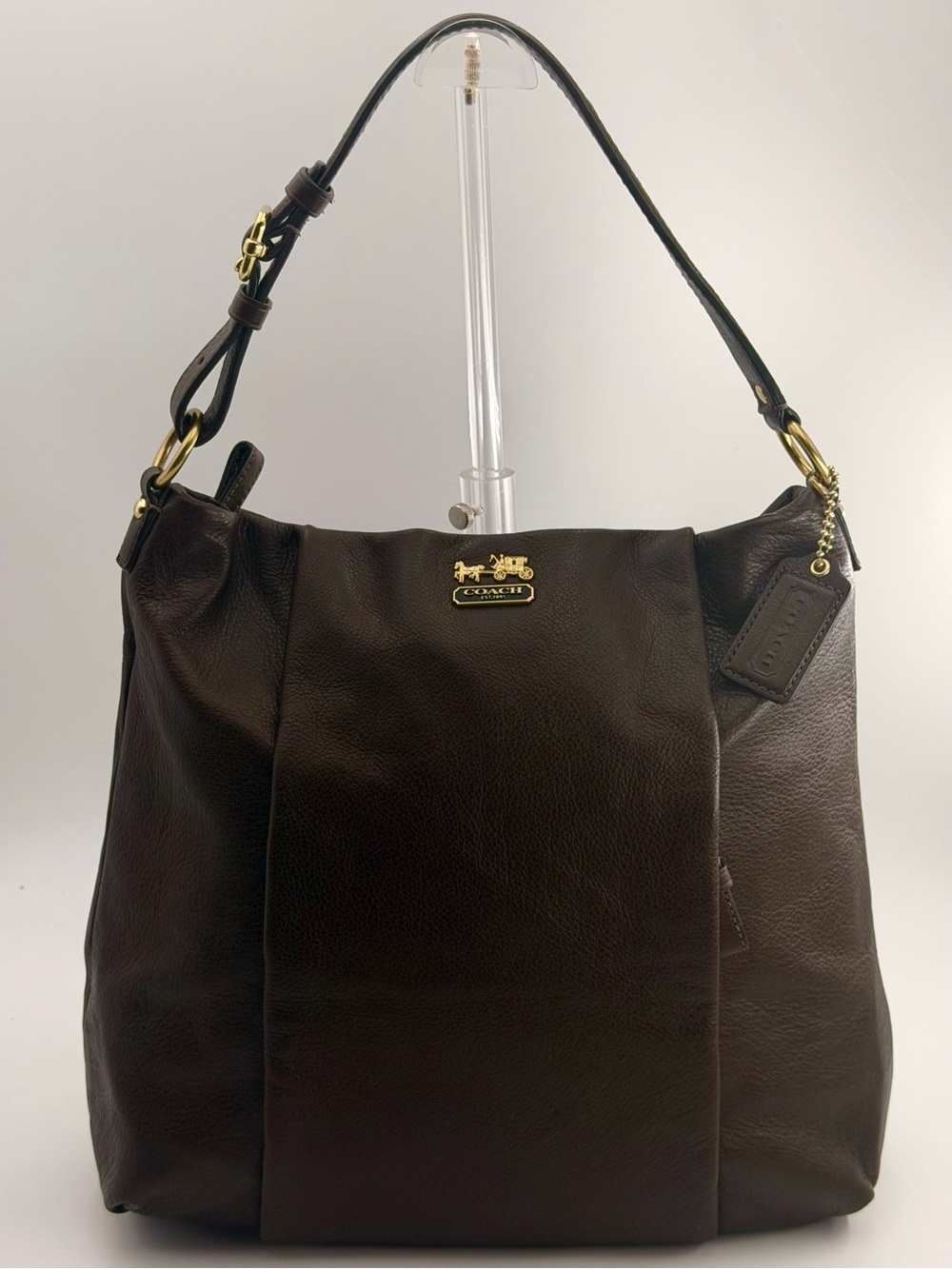 COACH Madison Isabelle Mahogany Leather Hobo Bag- Extremely Clean #21224